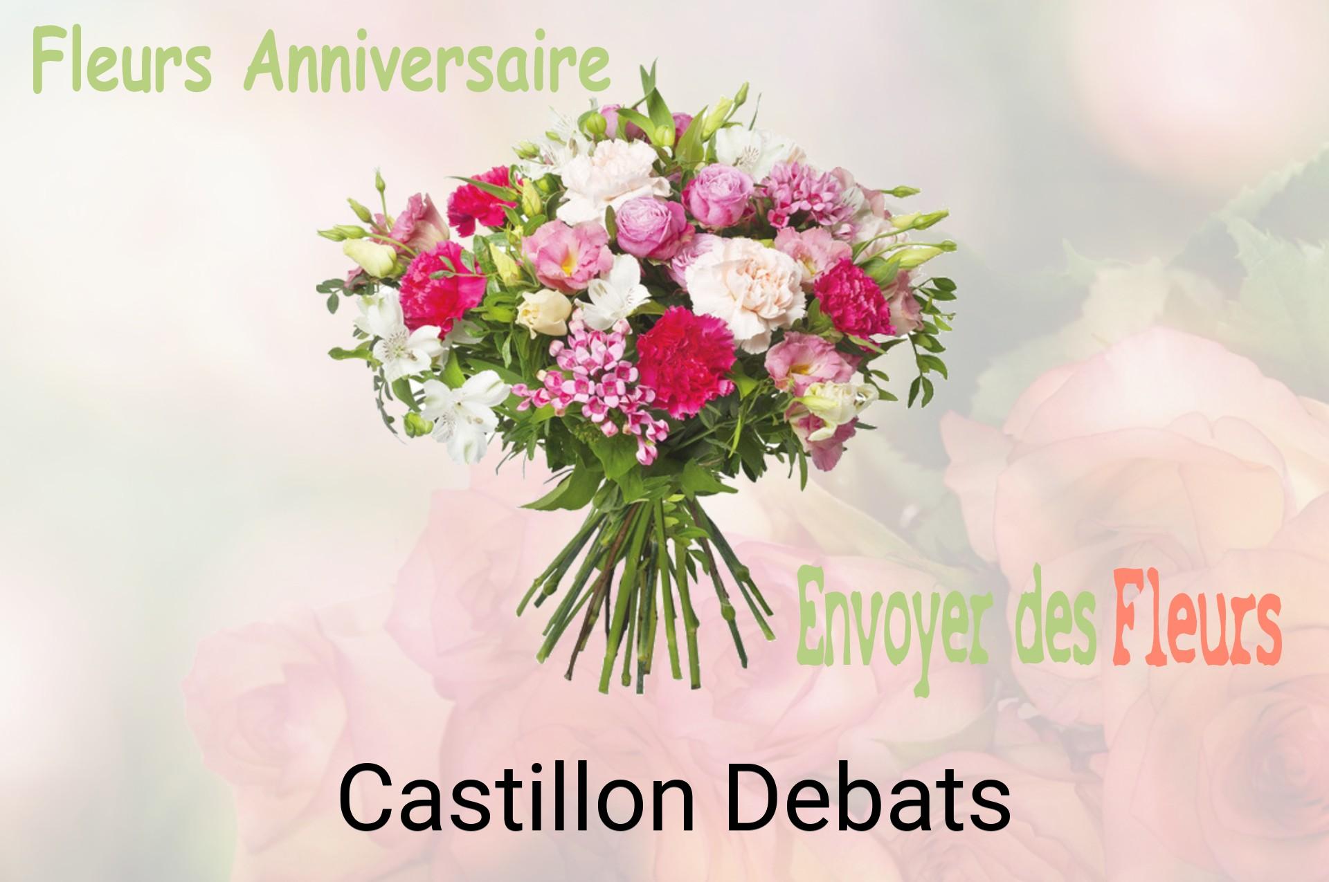 Bouquet de fleurs d’anniversaire livré à Castillon-Debats