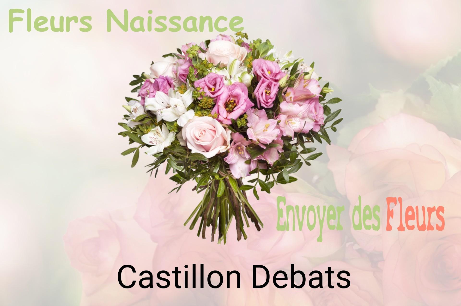 Bouquet de fleurs de naissance livré à Castillon-Debats